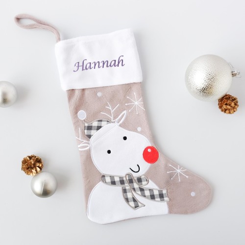 Personalised Winter Reindeer Stocking